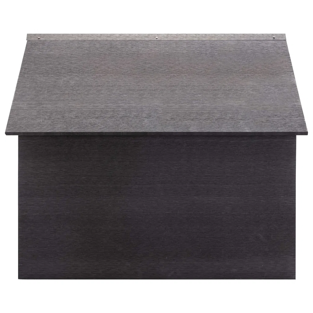 Cortacésped garaje 80 x 80 x 70 cm WPC cortacésped refugio resistente a la intemperie para robot cortacésped estación de carga