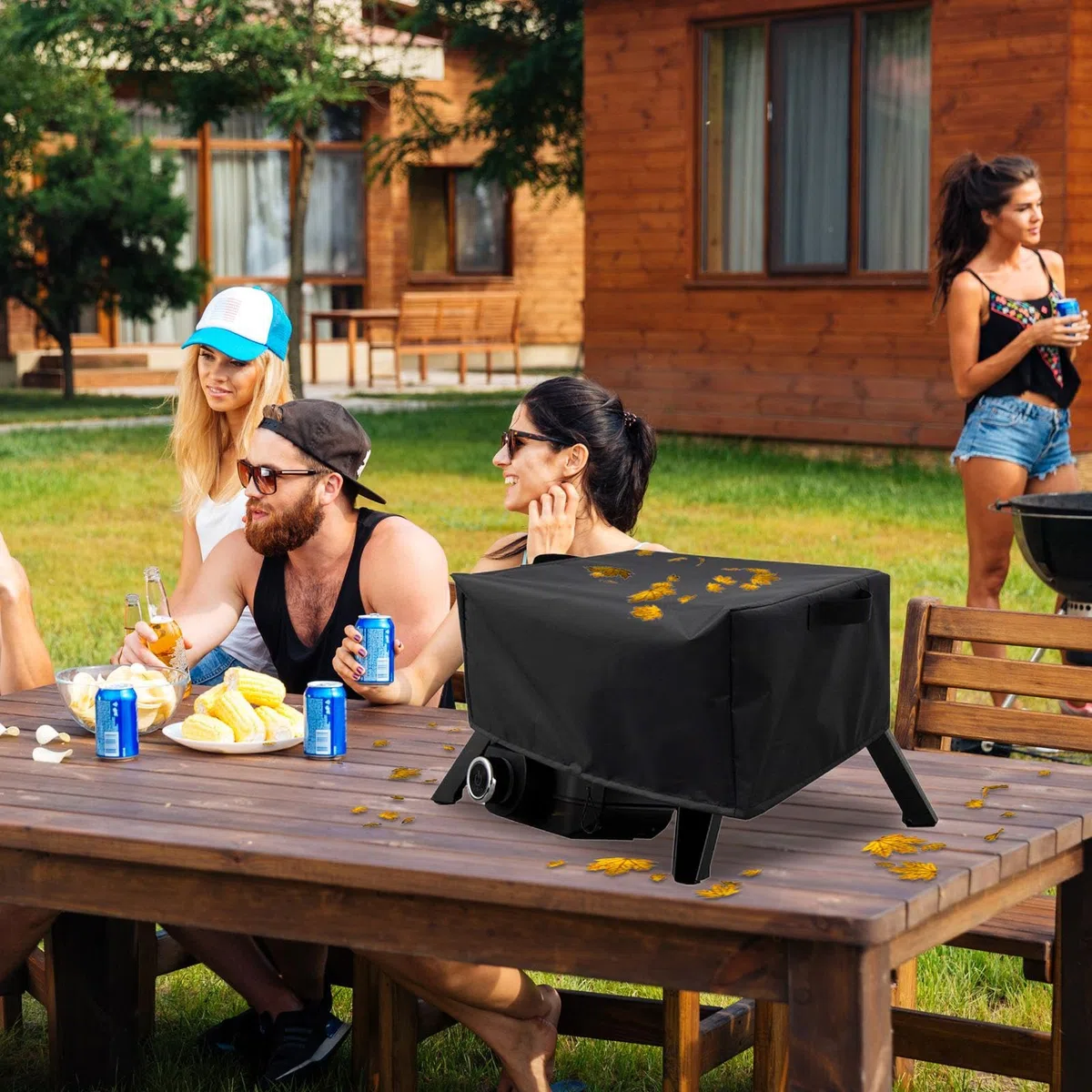 Pizza Oven Cover | Waterproof Pizza Oven Cover | Adjustable Grill Cover | Dust Proof Pizza Oven Covers | This Cover Extends the Life of Your Appliance and Maintains Its Readiness for Use.