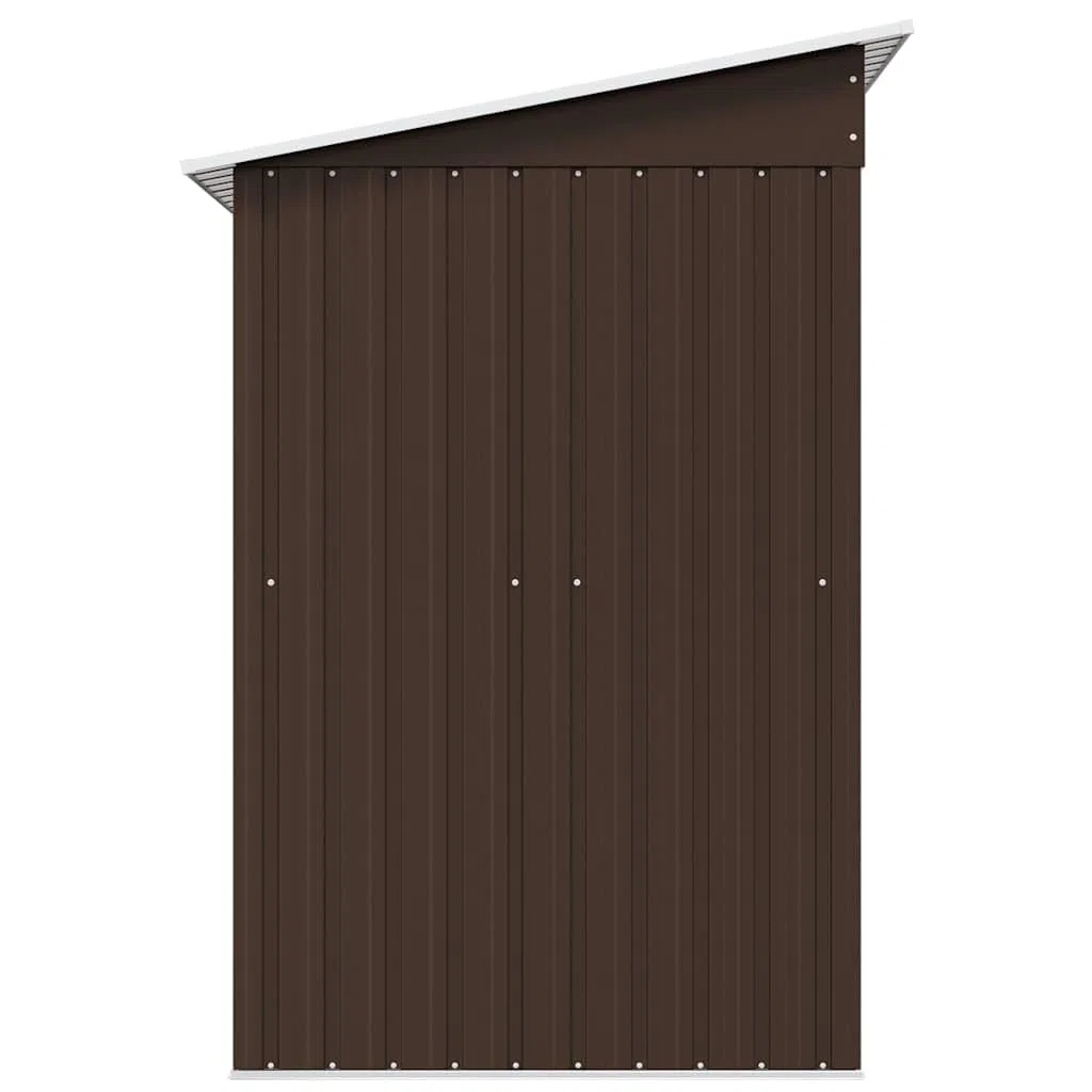 vidaXL Caseta de Almacenamiento jardín Acero marrón 194x121x181 cm