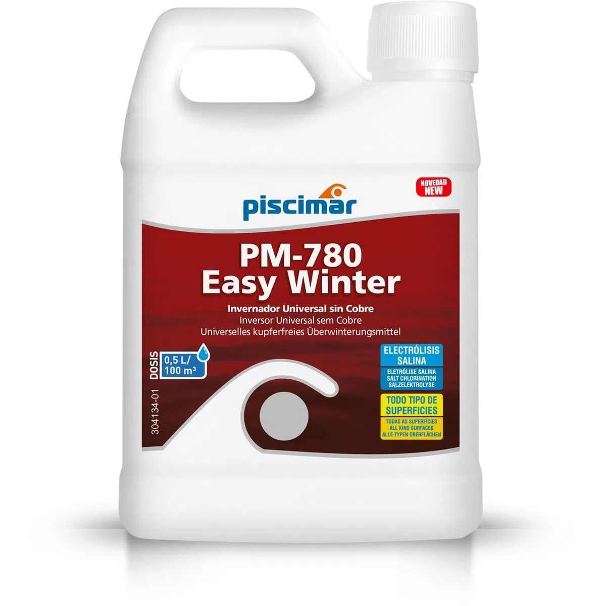 PM 780 Easy Winter: Ivernador para Piscinas de Liner, poliéster y electrólisis. Botella 500 ml