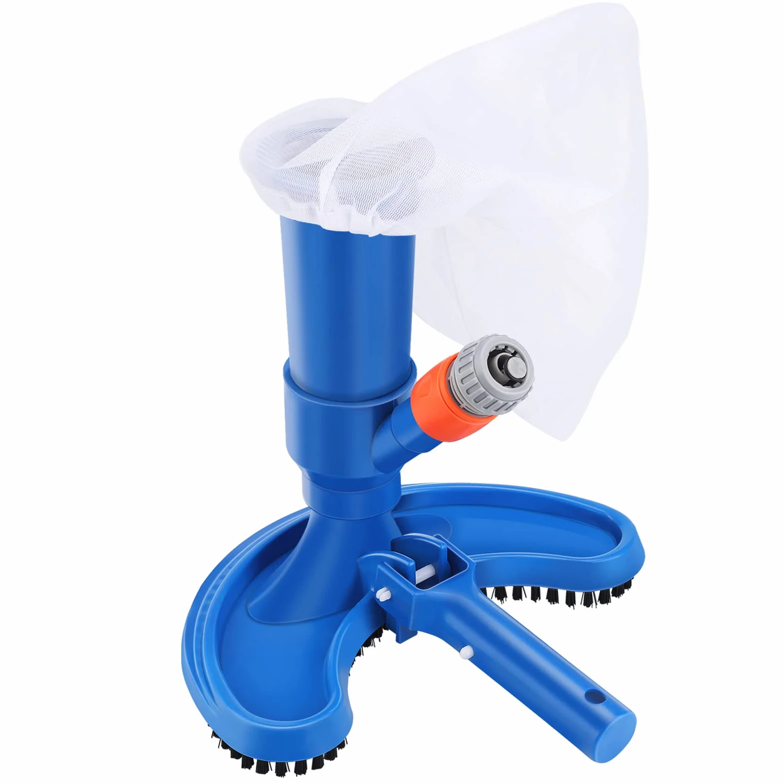 Aspirador de Piscina Portátil Aspiradora de Piso de Piscina Cepillo de Piscina con Bolsa de Malla Manual Accesorios de Limpieza de Piscinas para Piscinas Estanques y Fuentes