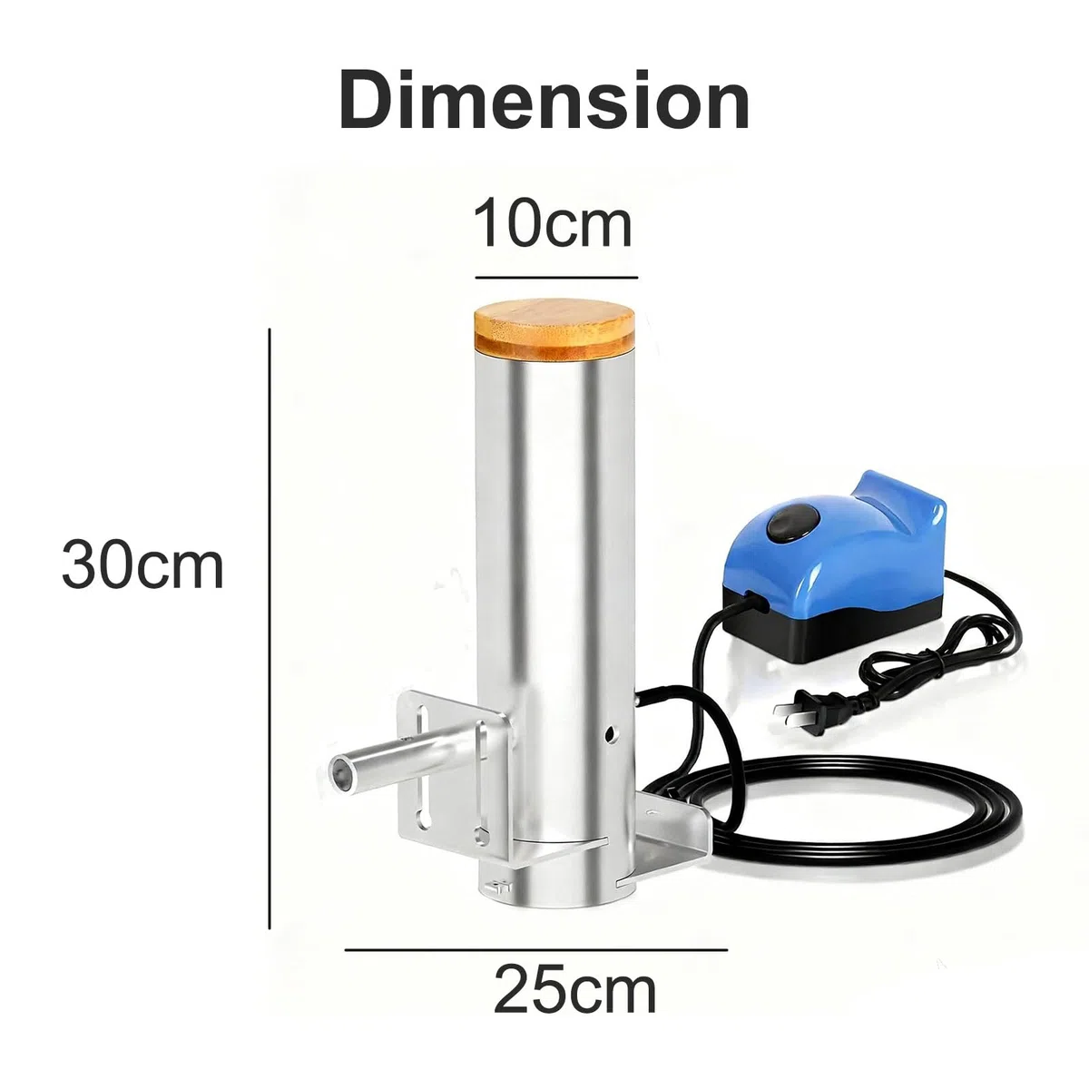 Ahumador eléctrico para barbacoa, generador de humo frío portátil con salida de humo ajustable para ahumar carnes y verduras