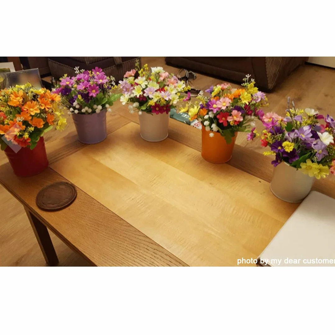 Juego de 10 Jarrones de Flores de Metal Florero para Colgar Canasta sin Orificio de Drenaje, Gancho Desmontable, Balcón Jardín Decoración para el Hogar(17x 10.2X 8cm
