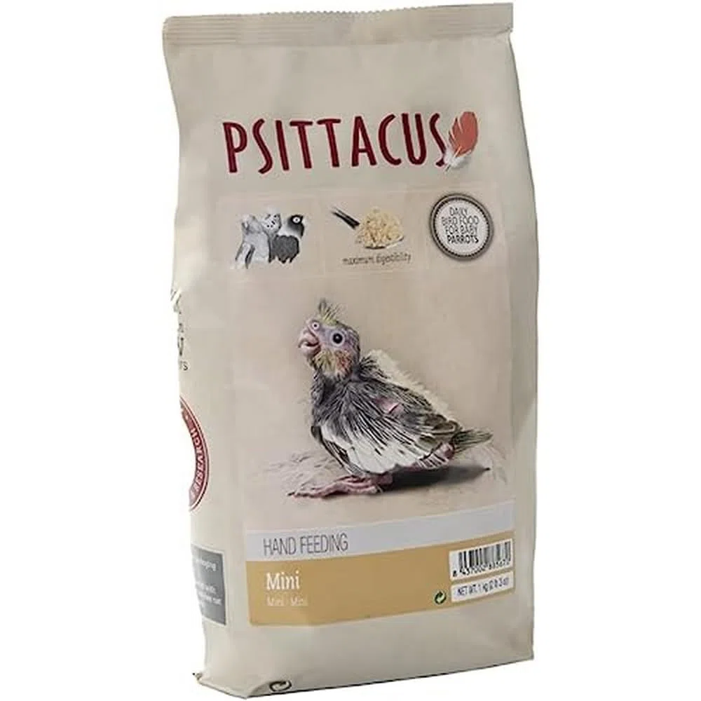 Psittacus Mini Hand-Feeding 1 kg | Papilla para Ninfas, Aratingas y cacatúa Galah | Alimento Premium para Aves | 100% no-GMO