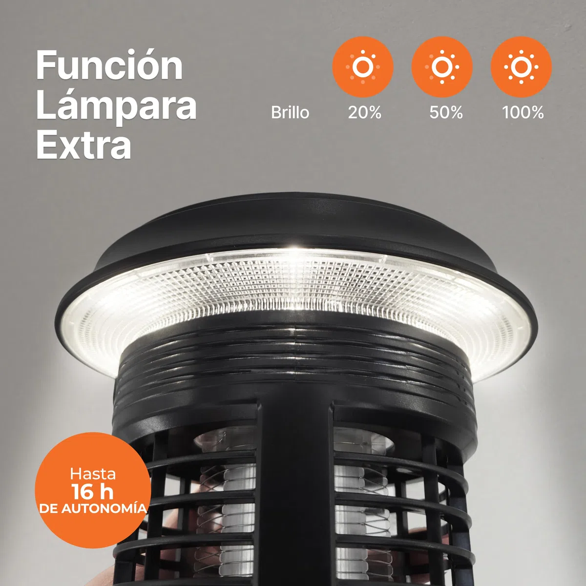 RAPIZZ Lampara Antimosquitos Electrico I Solar & Enchufable I Resistente lluvia & Batería Li-Ion I Mata Mosquitos Para Exterior & Interior Mosquito Killer Light Mata Mosquitos Electrico Lámpara Moscas