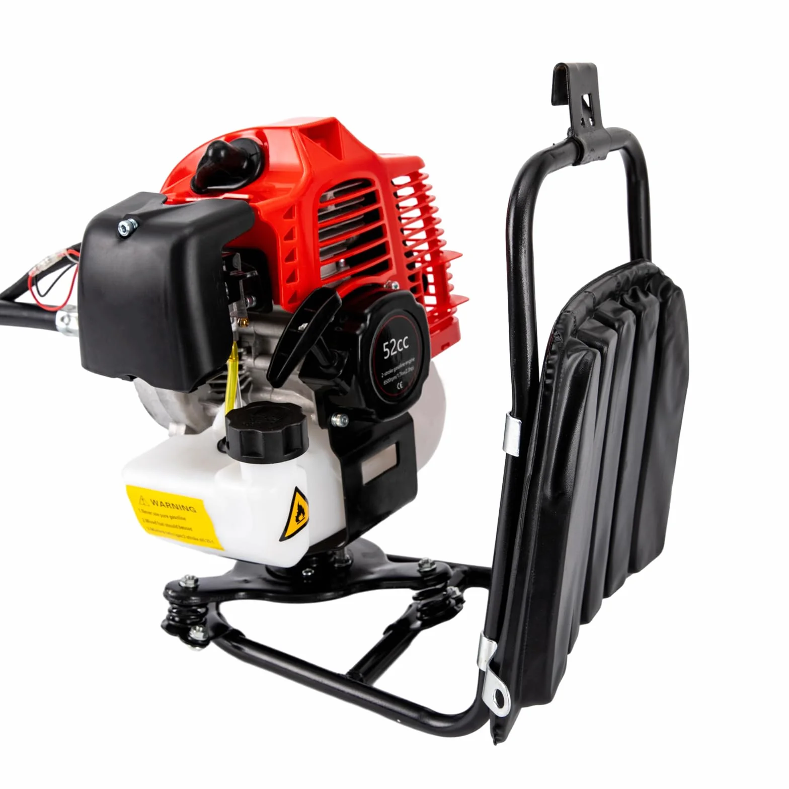 Cortasetos de gasolina, 52 cc, dispositivo multifunción de 2 tiempos, cortasetos telescópico con podadora, desbrozadora, motor de 1,7 kW, barra de extensión de 2,7 m, herramienta de jardín de gasolina