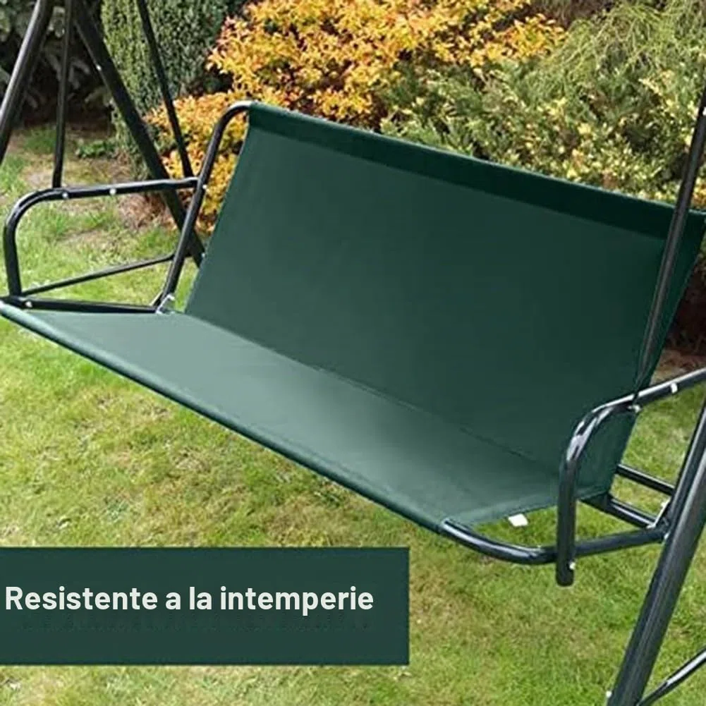 Funda de repuesto para columpio de jardín, protector de asiento plegable de tela Oxford 600D, funda de asiento de columpio de tela para columpios, 115 x 48 x 48 cm, repuesto para columpios de