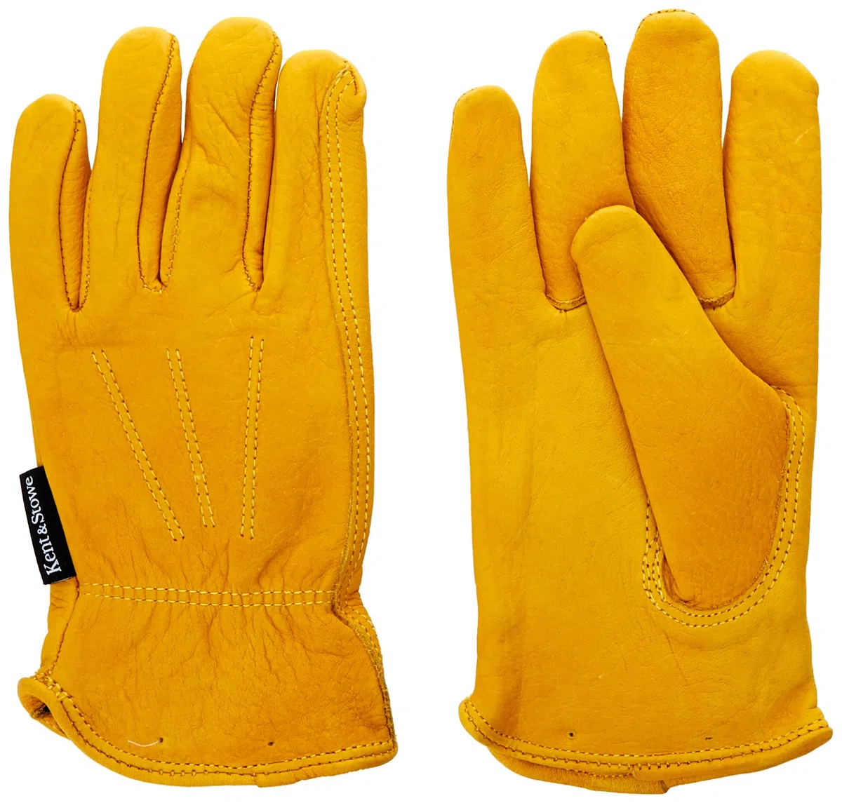 Kent & Stowe Kent and Stowe - Guantes de jardinería para hombre, talla L, color amarillo, talla L, 1 par