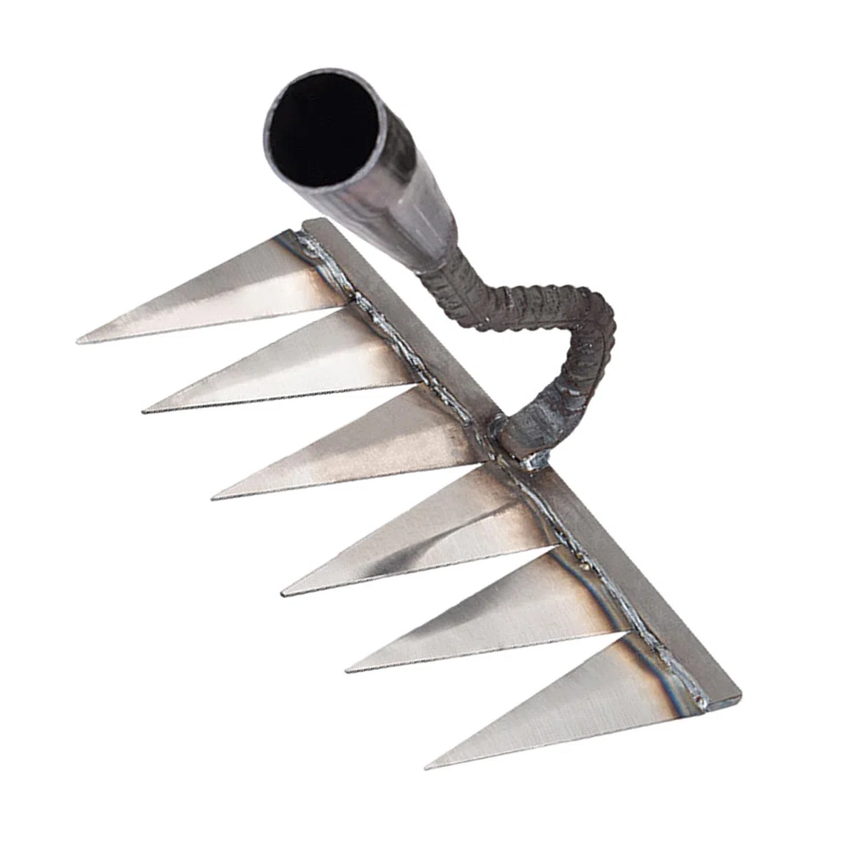 Rastrillo Metal para jardinería, deshierbe Malas Hierbas - Rastrillo Mano Acero al Carbono para escarificar, deshierbar, Cultivar, rastrillo raíz Grava