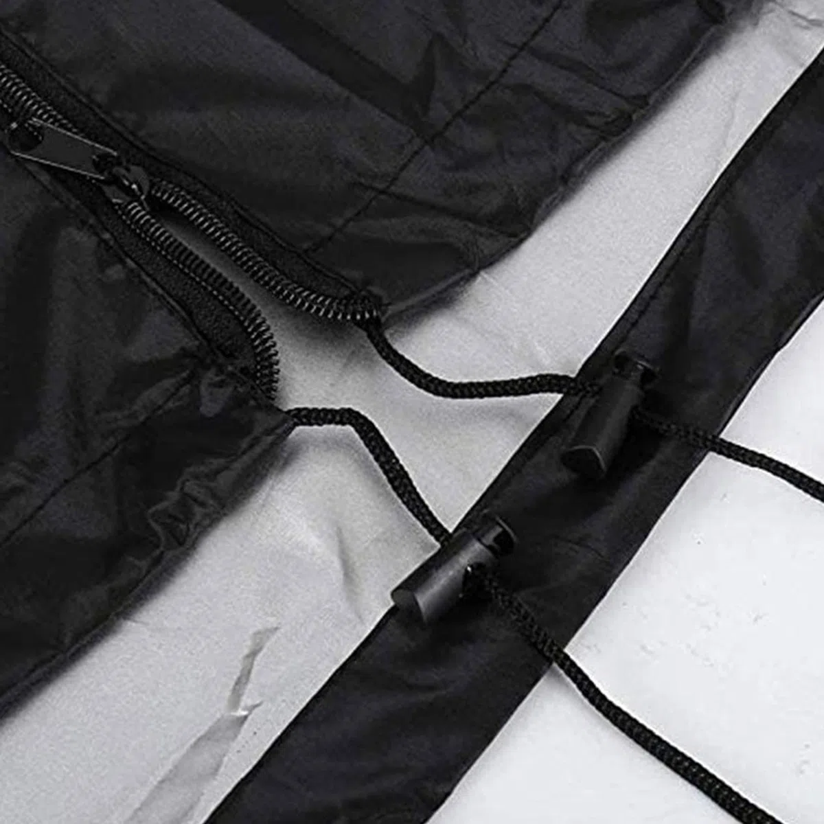 Cubierta Calentador Patio, Funda protectora para calentador de terraza, para estufas de terraza piramidales, protección contra el polvo, con cremallera larga, 221 x 61 x 53 cm
