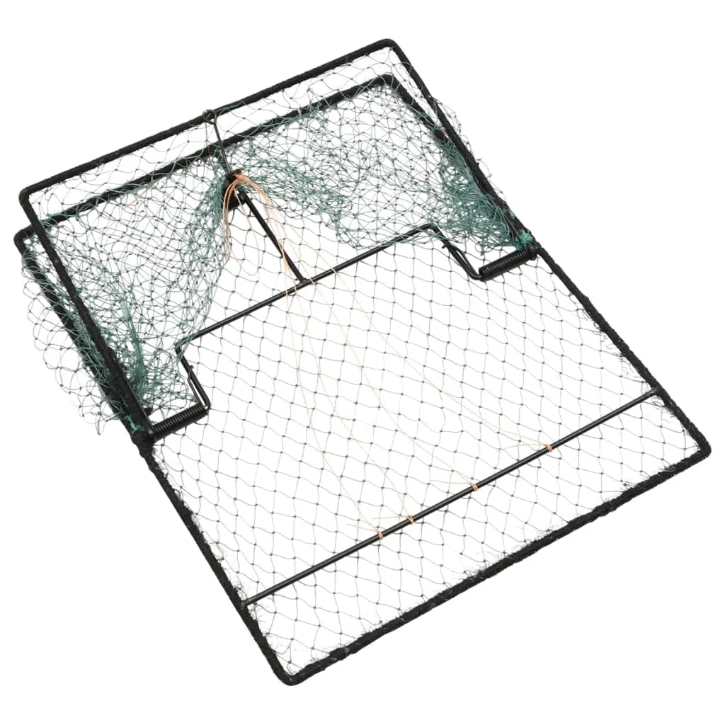 vidaXL Trampa para Pájaros, Red de Captura para Aves Vivas, Protección para Cultivos, Trampa Humanitaria para Animales, Acero Verde