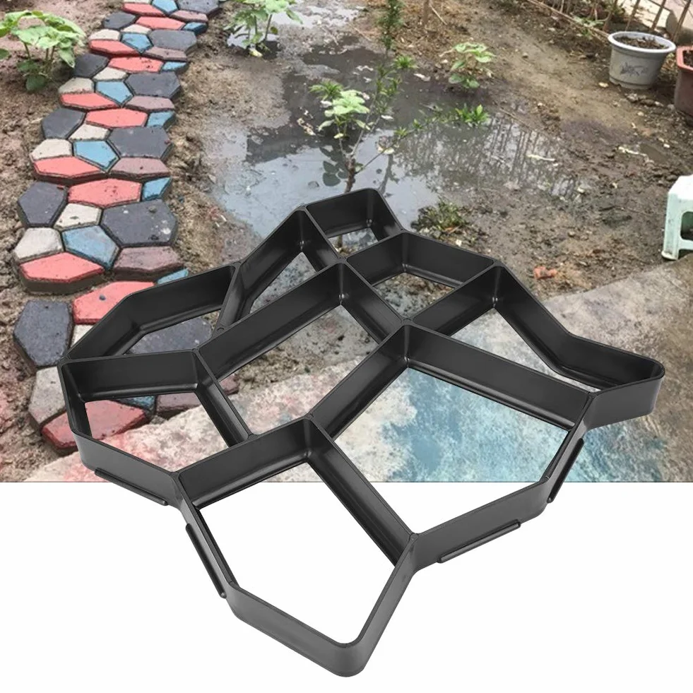 Moldes y Formas de hormigón,Molde De De Piedra para Pavimento,para Hacer Caminos de Pasarela, moldear Piedra, pavimento, Piedra de peldaños para Exteriores, Molde de Cemento para Patio, césped y