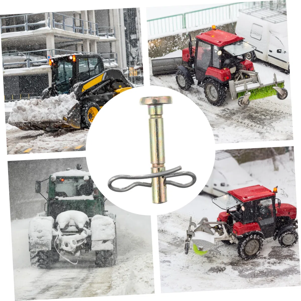 Kit Pasadores De Corte y Cotter para Quitanieves Compatible con Modelo y Incluye Pasadores y Cotter para Protección contra Daños por Hielo Reparación Fácil y Rápida del Soplador