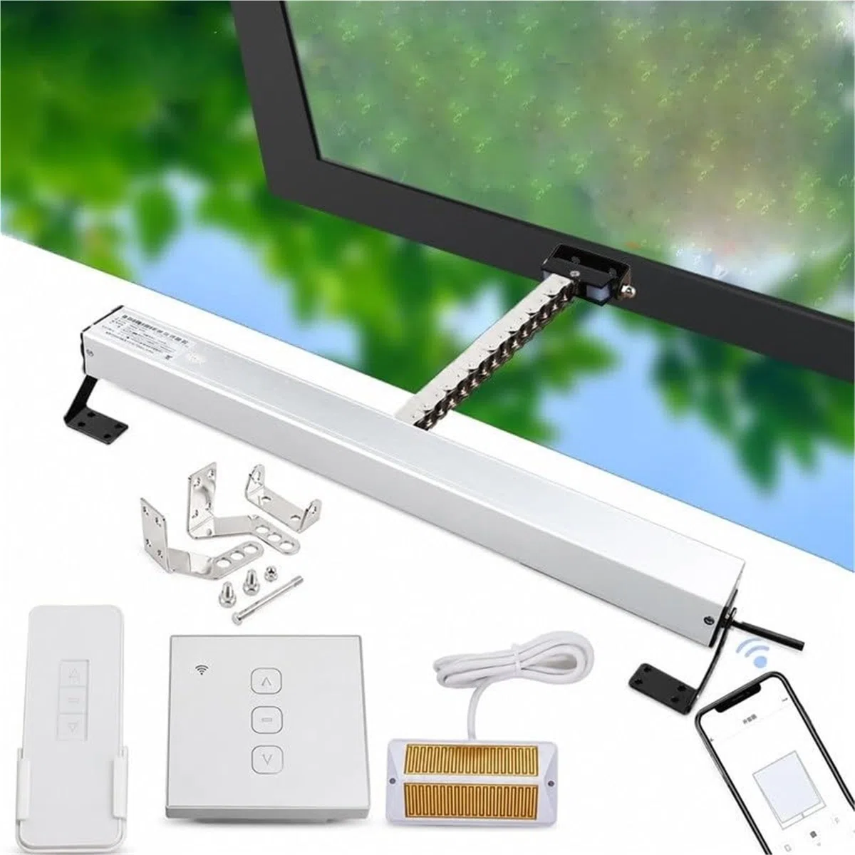 Abridor de Ventana Automatico 24V Motor Cadena Tragaluz Smart