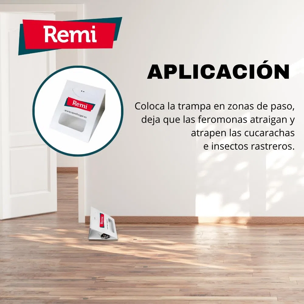 Remi Hogar Pack Gel Cucarachas + 15 Trampas Adhesivas | Mata Todo Tipo de cucarachas | Seguro para Personas y Mascotas | Fácil de Usar y sin Olor | Control eficaz en casa o Negocio (Gel + 15 trampas)
