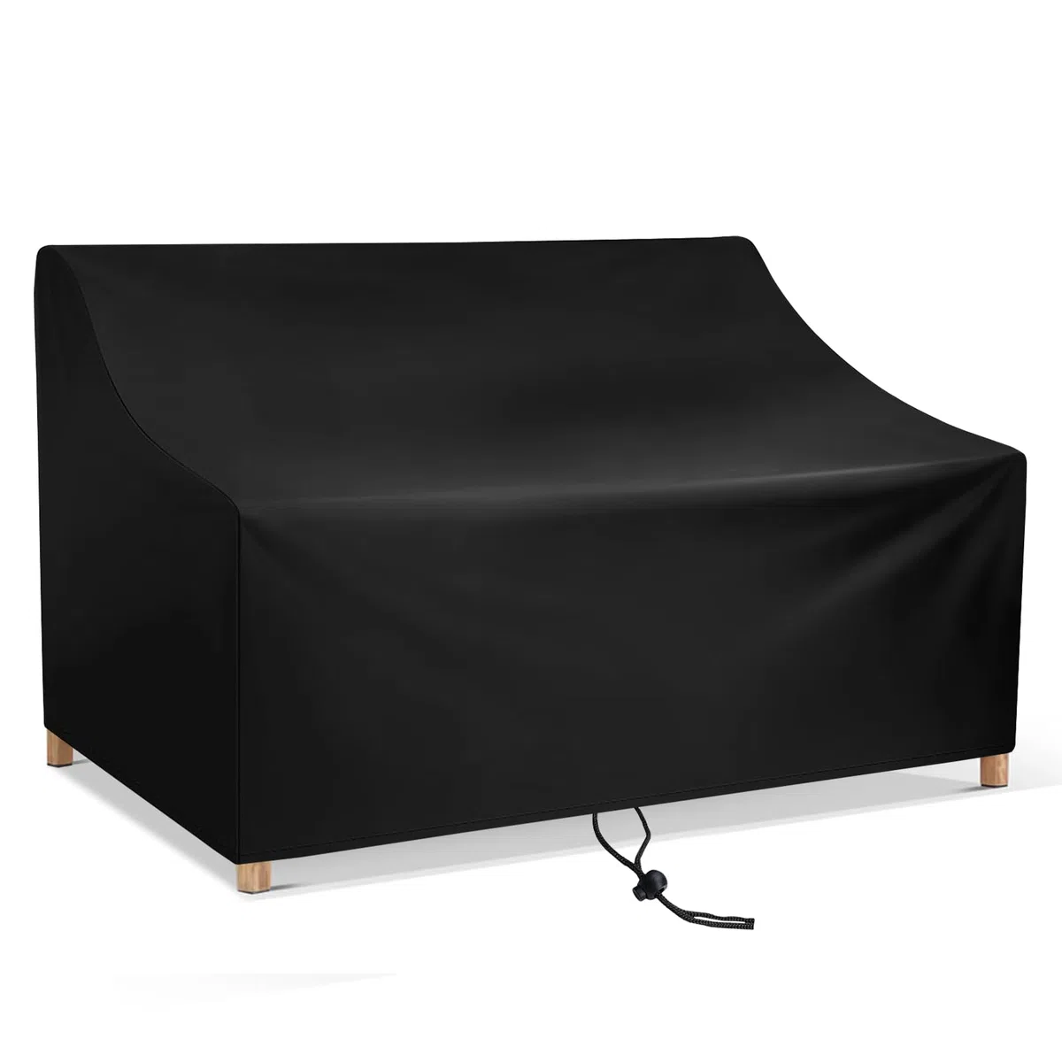 Funda para Banco de Jardín 4 Plazas,Funda para Sofá de Exterior Impermeable Tela Oxford con Salidas de Aire Funda Protectora Sofa de Patio Anti-Viento UV Resistente (190x66x89cm)