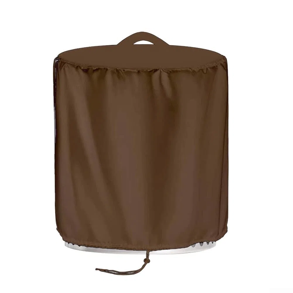 Funda para chimenea al aire libre hecha con tela Oxford 600D, impermeable y resistente al polvo, con correas ajustables para un ajuste seguro (74 x 46 cm, gris)