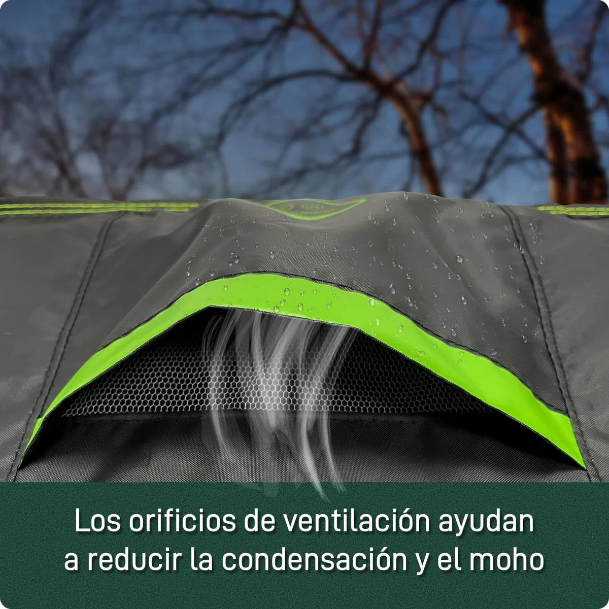 AWNIC Funda para Mesa Exterior Impermeable, Resistente a los Rayos UV y a los Desgarros Funda Protectora Muebles Jardin, AlicanTex Tecnología Resistente a la Intemperie Funda Mesa Jardin 130x75x71cm