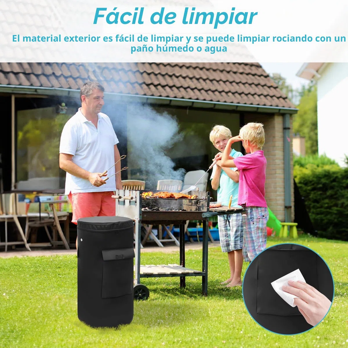 Funda protectora para bombona de gas de 11 kg, 33 x 66 cm, 600D, Oxford, con cordón, impermeable, resistente al viento, antiUV, para botella de gas propano