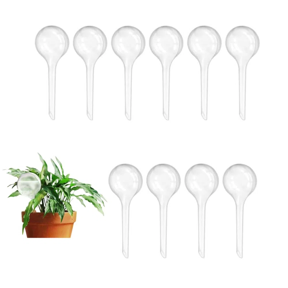 10 bombillas de riego de plantas, globos de riego automático, bombillas de riego para dispositivos de agua de jardín, globos de riego automático para plantas, riego transparente para plantas