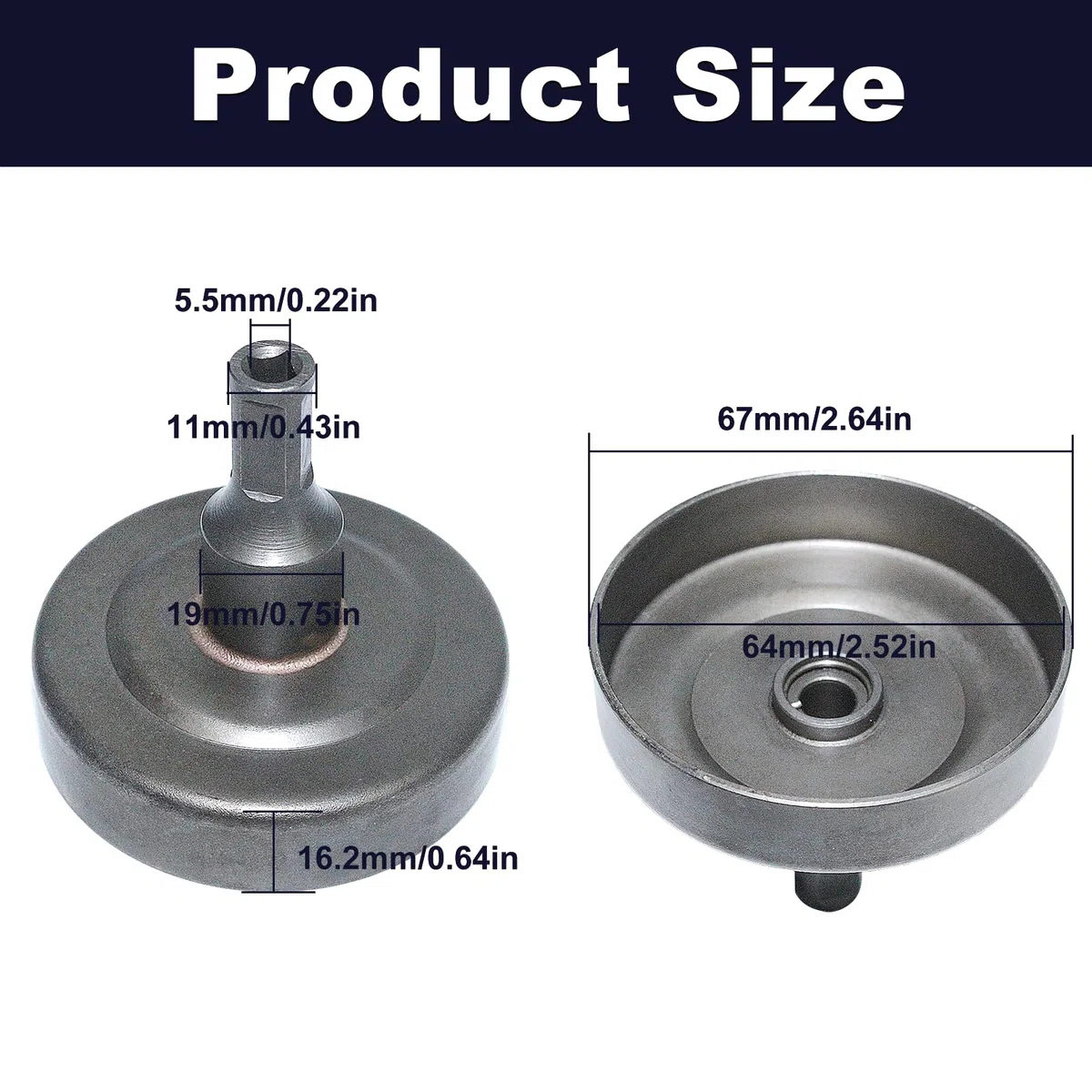 Kit de campana de embrague, para Stihl FS45, FS46, FS50C, FS55, FS56, FS70, HL45 y KM55, incluye conjunto de embrague, repuestos para cortacéspedes, reemplazo 41401602000 y 41401602909