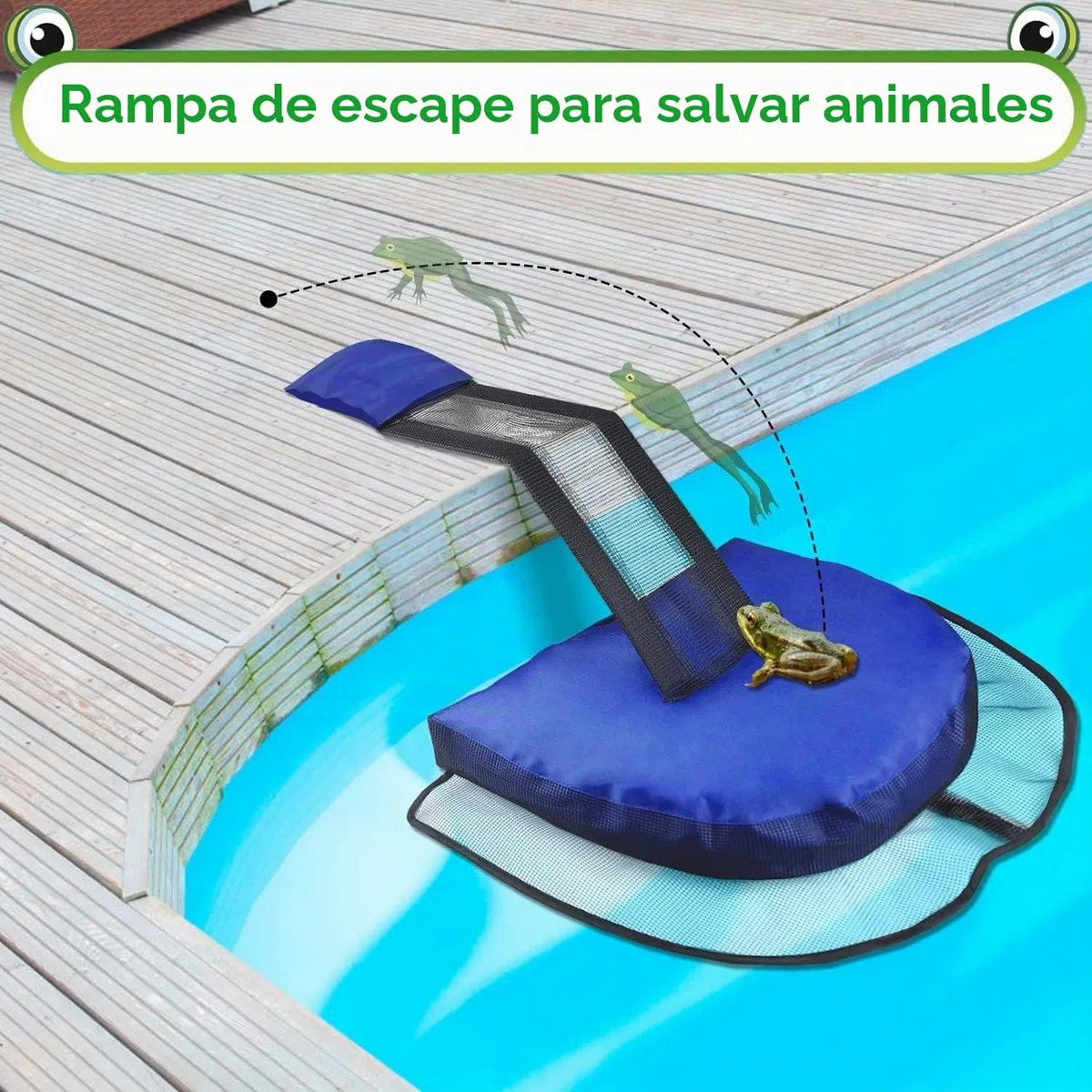 LATERN 2 Piezas Rampa de Escape para Animales, 45CM x 34CM Salvaanimales Flotante Almohadilla de Escalera de Escape Inflable para Salvar Ranas y Todos Animales Pequeños Que Ingresan Piscina
