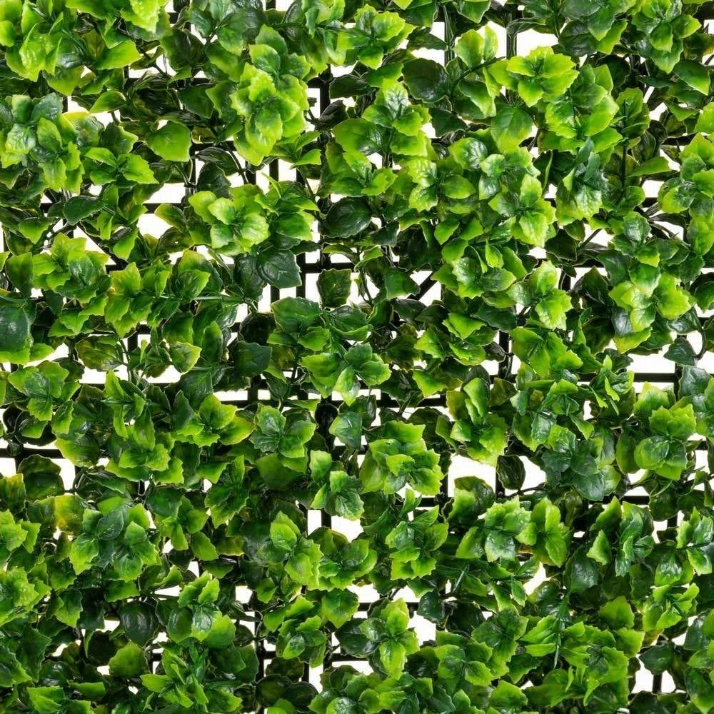 LOLAhome Jardín Vertical Artificial Estilo Enredadera | 1 Panel de 50x50 cm | PVC: 5 años protección UV | Realista y Elegante, Fácil instalación | para Interior y Exterior | Jardín Vertical
