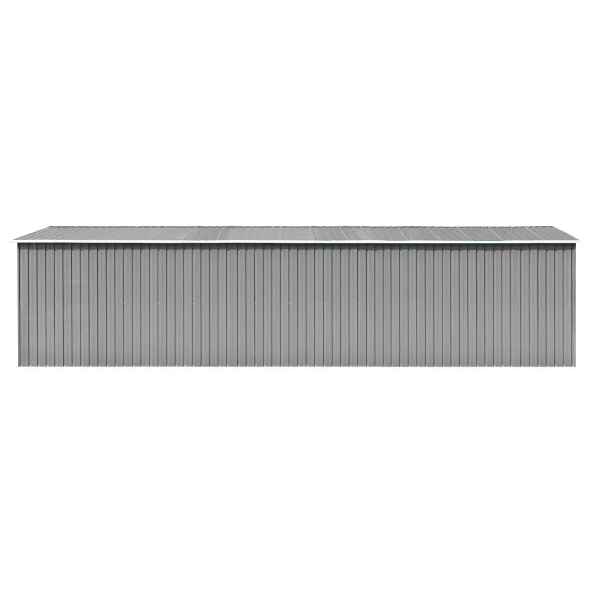 Cobertizo de jardín, Casetas para Parcelas, Casetas De Jardin, Cobertizo Jardin Exterior, Caseta Jardin Exterior, Casas Prefabricada, Acero galvanizado Gris 257x779x181 cm