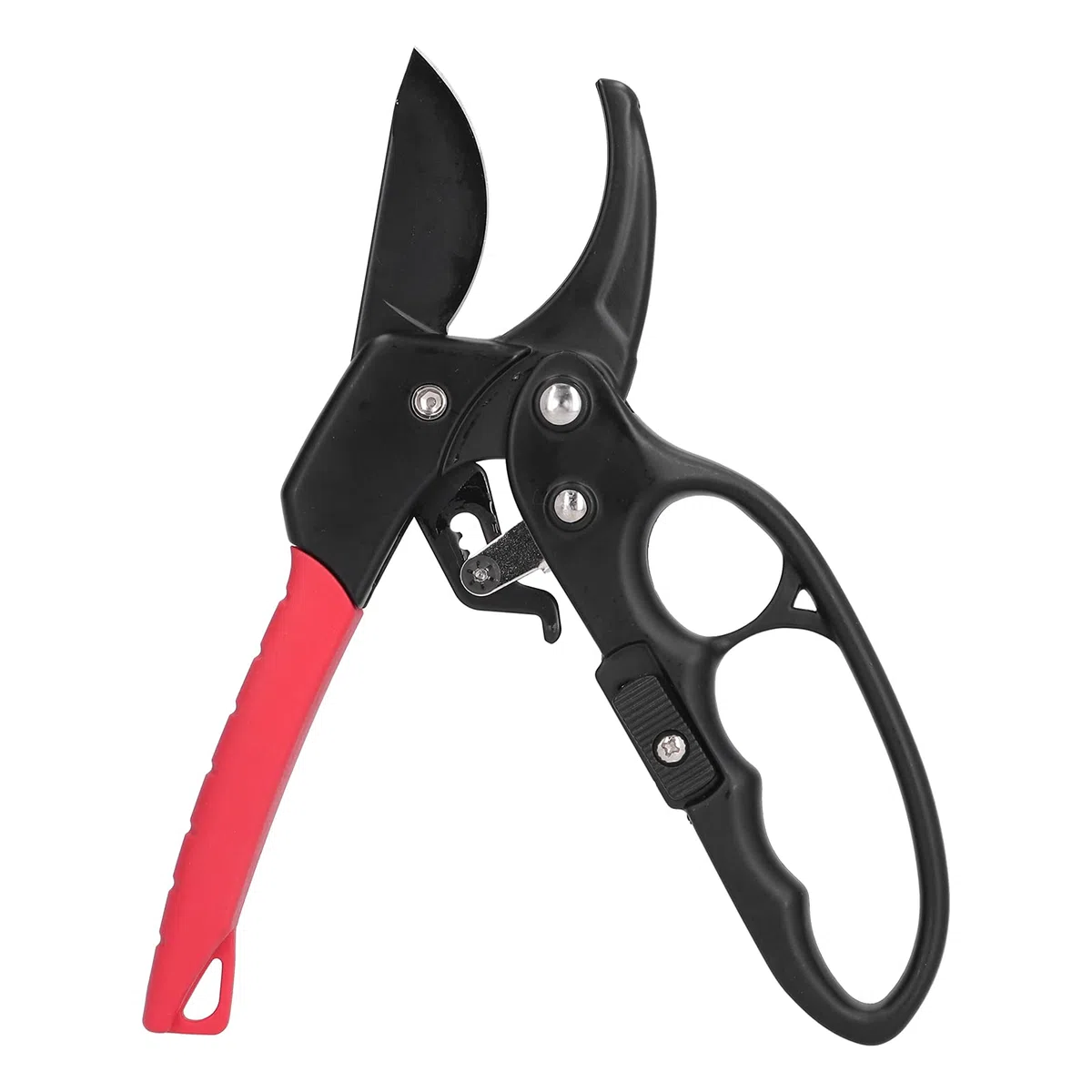 Qcwwy Tijeras de Podar para Jardinería, Tijeras de Podar con Trinquete Segmentadas, para Ramas, Cuchillas de Acero Inoxidable, Podadoras de Mano, Interruptor Deslizante para
