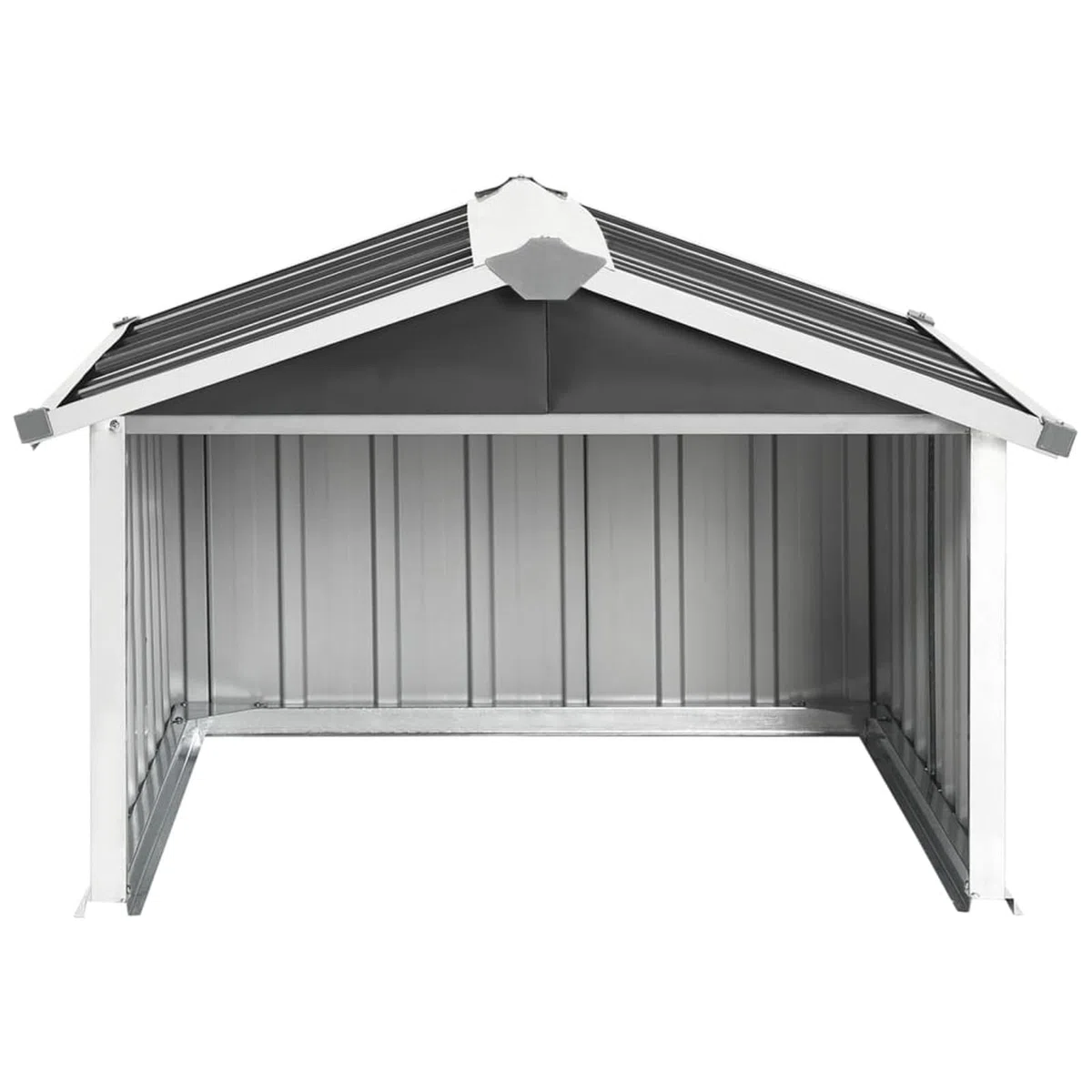 Gecheer Cobertizo para Cortacésped Garaje para Robot Cortacésped Caseta para Robot Cortacésped Cubierta para Robot Cortacésped Acero Galvanizado Gris Antracita 92x97x63 cm