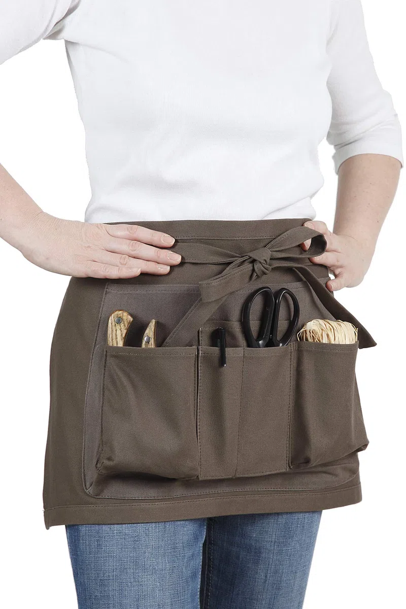 La cordeline CJN45FC Delantal de jardinería marrón Chocolate de algodón (25 x 3 x 37 cm)
