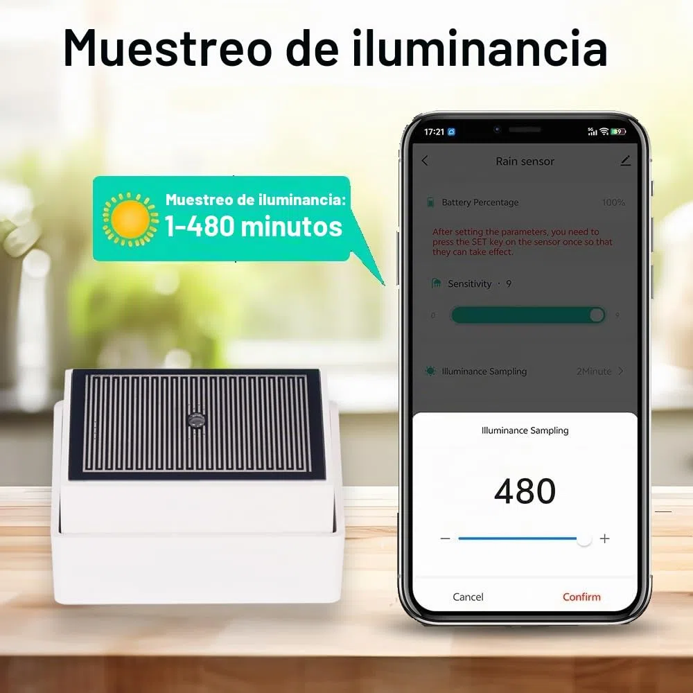 Haozee Tuya Zigbee - Sensor de lluvia con sensor de luz, requiere TUYA HUB, soporta Zigbee2mqtt Home Assistant, IPX4 impermeable para uso en exteriores