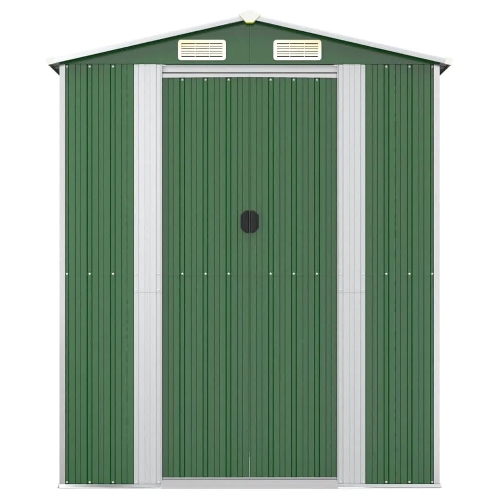 Caseta para electrodomésticos, 192 x 938 x 223 cm, acero galvanizado, color verde