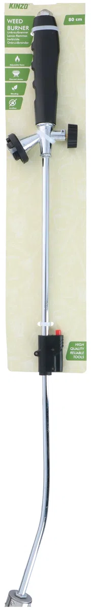 Kinzo Quemador de Malas Hierbas 80 cm - Herbicida Malas Hierbas Potente con Soplete Gas - Quemador de Gas sin Cables para Jardín - Herbicida Seguro para Piedra y Hormigón