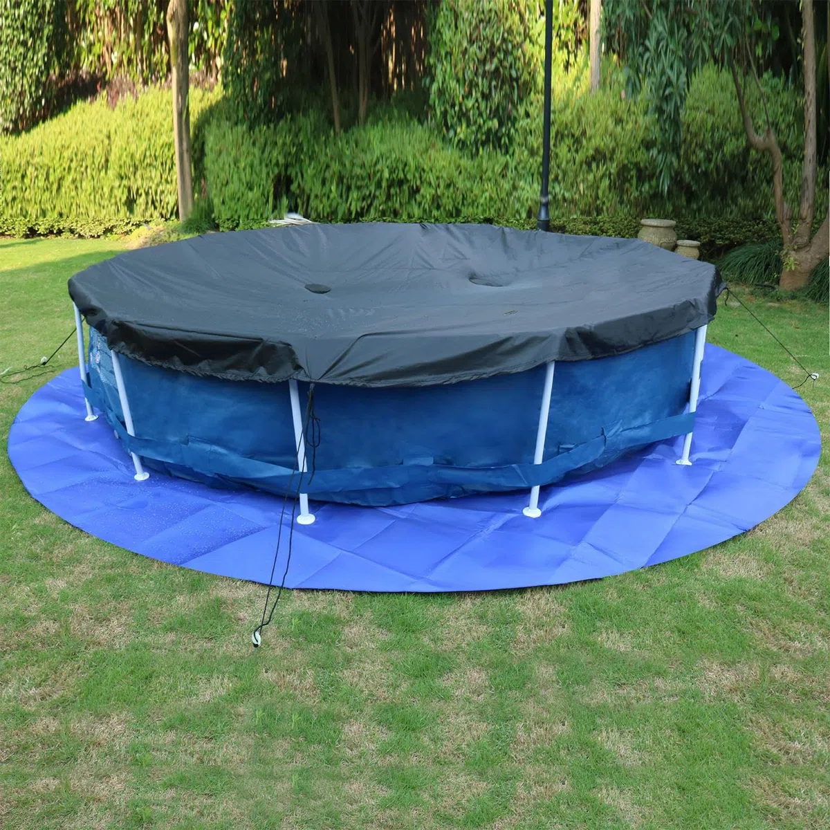 Almohadilla para Liner de Piscina - Lona para Revestimiento De Alberca Exterior - Tela Reforzada Acolchada Protectora para Fondo De Natación Barca Muebles