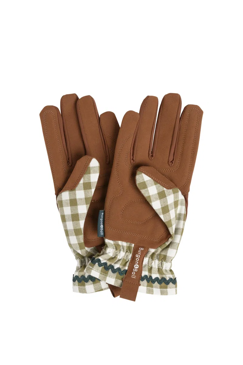 Burgon & Ball Guantes de colección Color - Olive Check