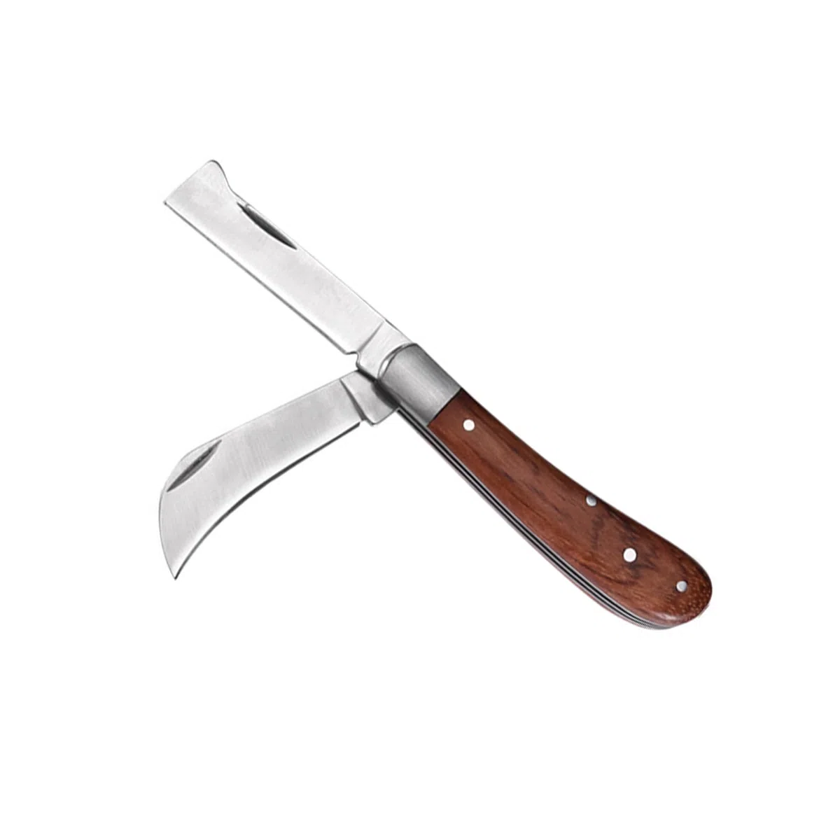 Cuchillo de Injerto, Cuchillas Dobles para Injerto, Cuchillo de Jardín, Cuchillo de Injerto de Acero Inoxidable, Cuchillo para Jardinería, para Injertar Malas Hierbas, Arbustos y Ramas