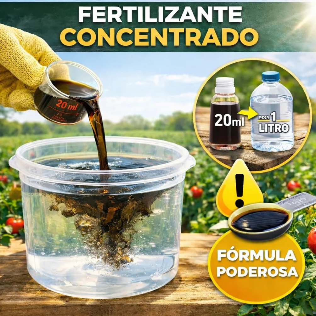 Fertigoo® Abono Huerto Líquido con Extra de Potasio 2L Orgánico 100% | Ideal para Crecimiento, Floración, Engorde de Hortalizas y Fructificación de Árboles