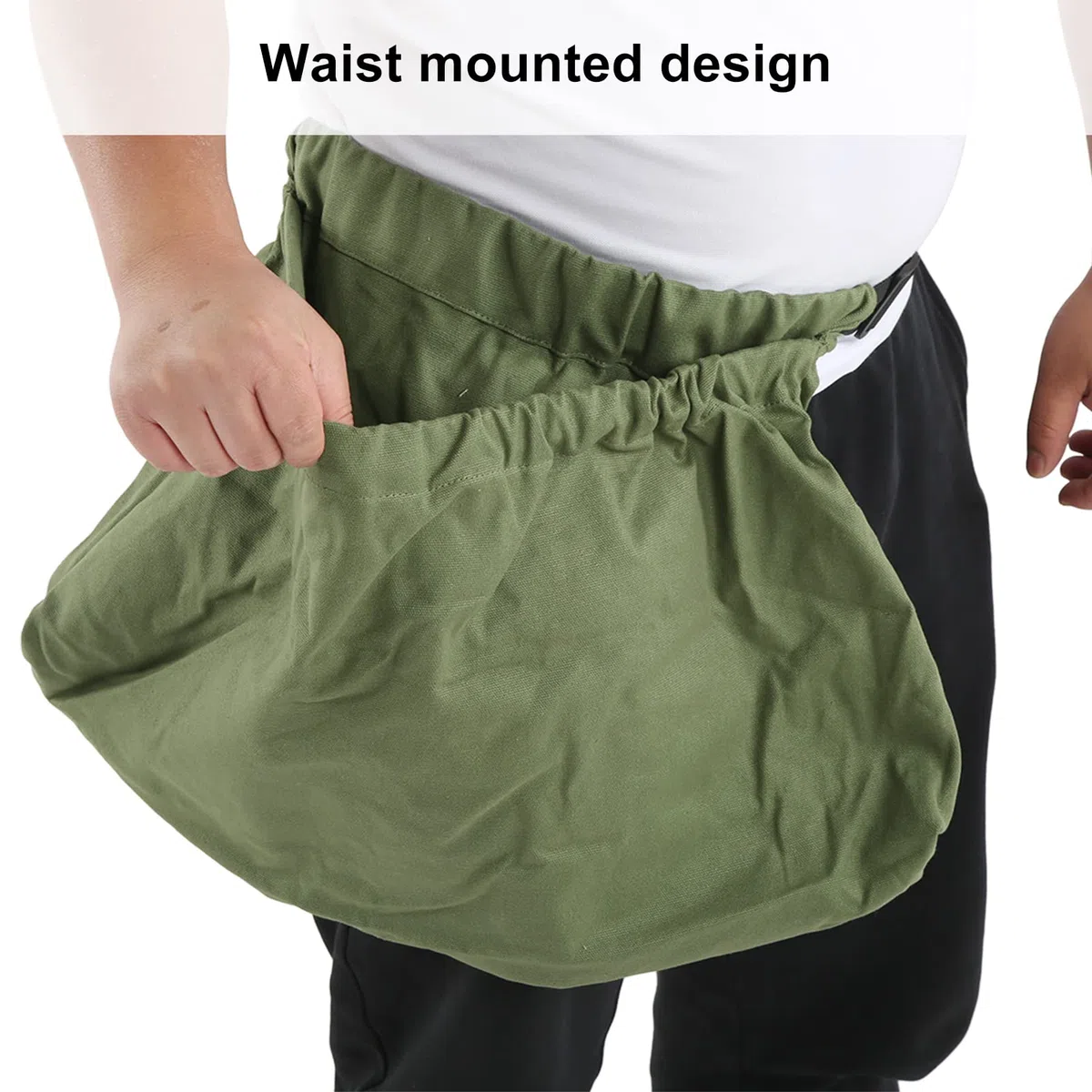 SOONHUA Bolsa de recolección de Bolsas de Setas con diseño montado en la Cintura, Tela Oxford, Plegable, Lavable, Reutilizable, Bolsa de Almacenamiento de Frutas para forrajeo de Flores y Hongos