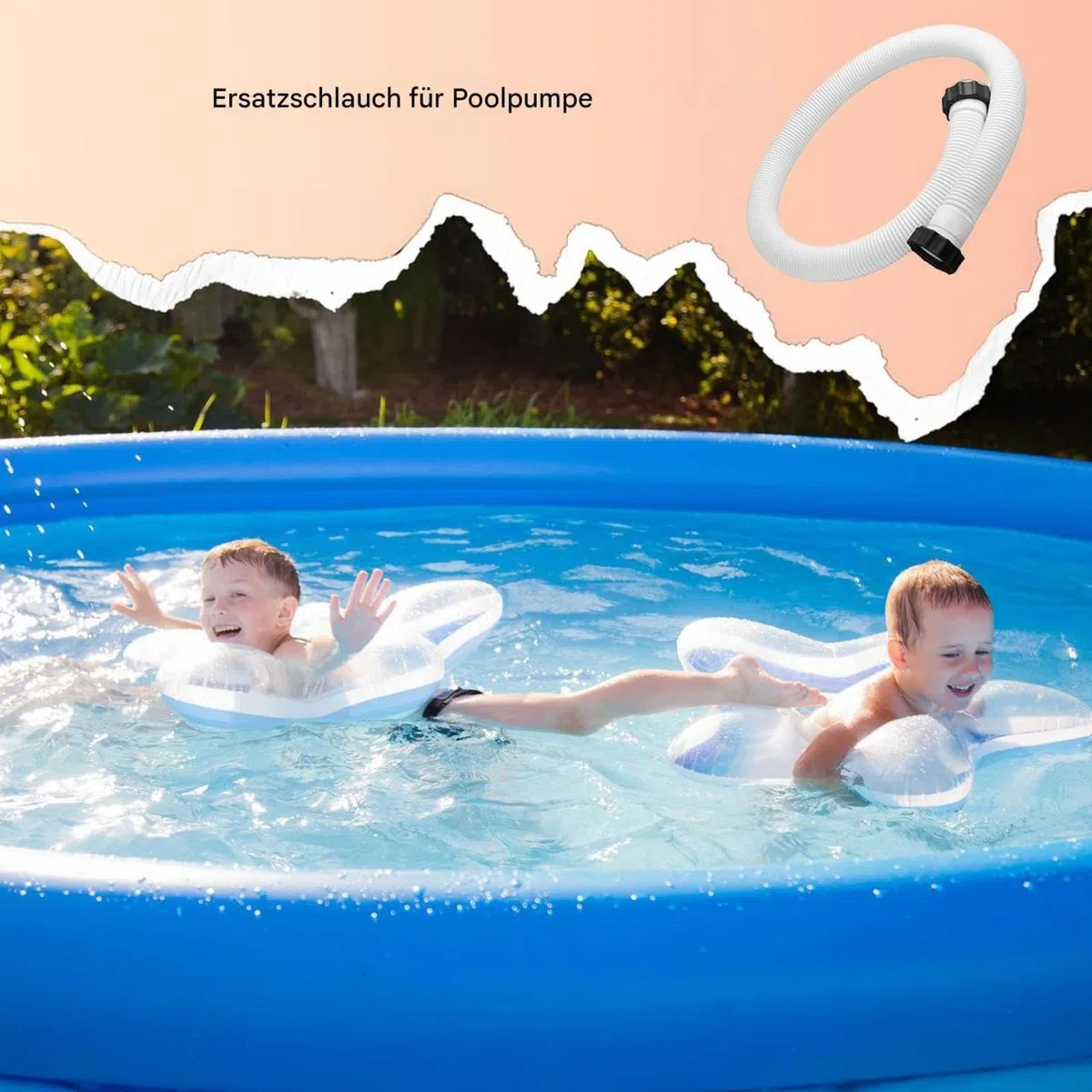 Generisch 2 mangueras de piscina de 38 mm, flexibles para piscinas, bombas de piscina, manguera de repuesto, 150 cm y 40 cm, accesorio para pantalones, accesorios de piscina, bomba para sistemas de