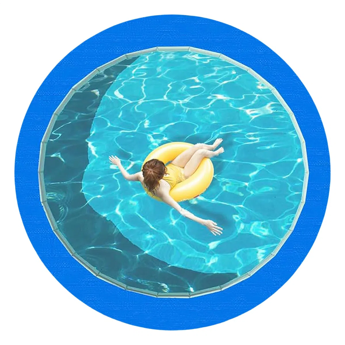 Almohadilla para Liner de Piscina - Lona para Revestimiento De Alberca Exterior - Tela Reforzada Acolchada Protectora para Fondo De Natación Barca Muebles