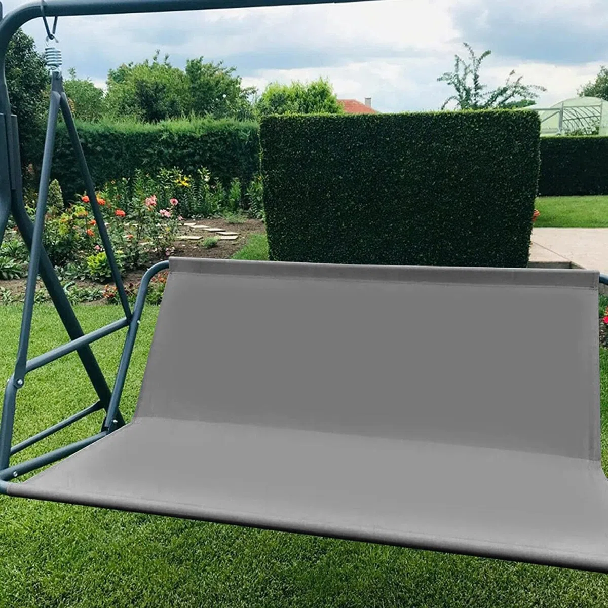 asiento columpio repuesto para columpio Hollywood, impermeable, tejido Oxford 600D, funda para columpio jardín, ajuste para mecedora 3 plazas, 138 x 50 x 50 cm