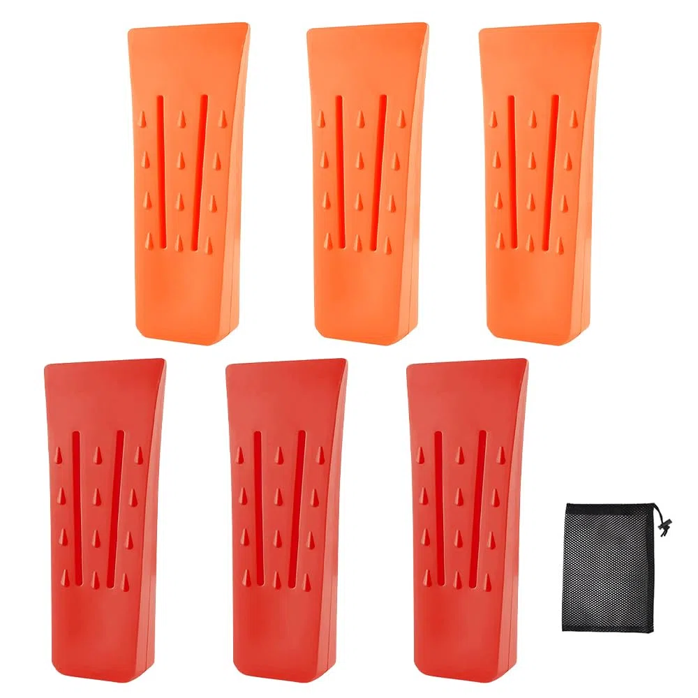 6 Piezas Cuñas para Talar Arboles, ABS Cuña de Arbol Plástico, Cuñas de Tala de Motosierra, Cuña de Corte de Árboles, Accesorios Forestales Bosque, Accesorio Herramienta para Leñadores