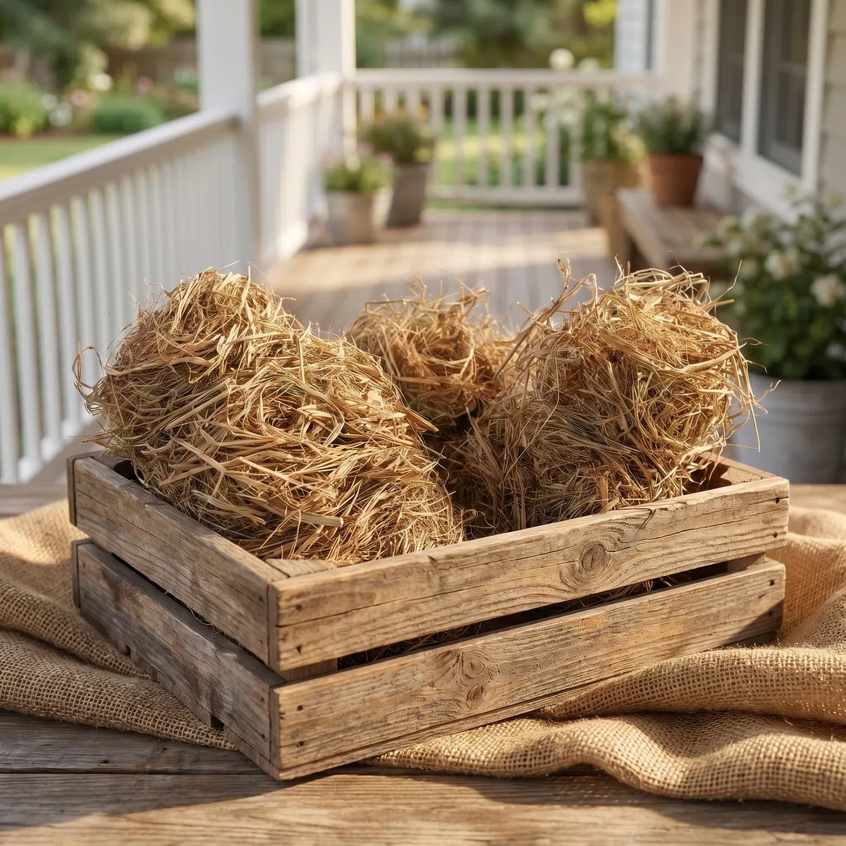 Toddmomy 2 Bolsas de Paja de Cebada para estanques - Tratamiento Natural para la claridad del Agua de estanques y Fuentes - Accesorio para el Mantenimiento de la claridad del Agua en Jardines