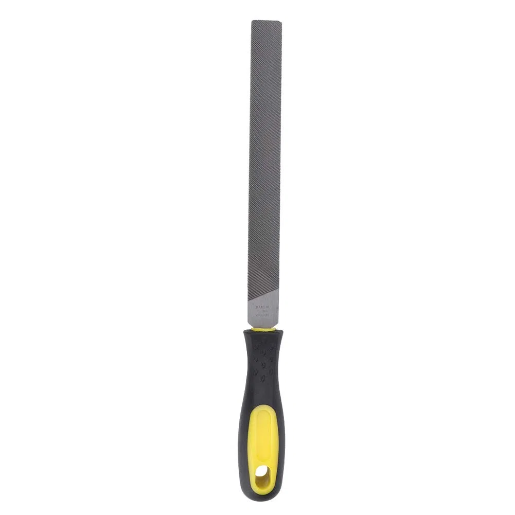 Lima Plana Grande de 8 Pulgadas, Herramienta de Afilado Manual, Herramienta de Afilado, Hoja de Molienda de Acero con Mango para Afilar Cuchillos, Hacha, Hacha de Metal(Dientes Gruesos)