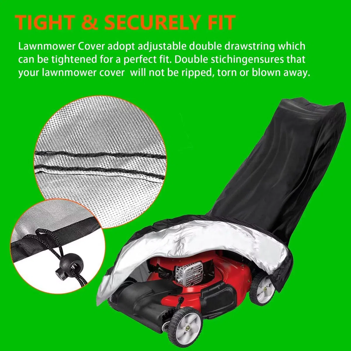 Funda para cortacésped compatible con Husqvarna LC151 ,impermeable y resistente al sol, apta para uso interior y exterior durante todo el año