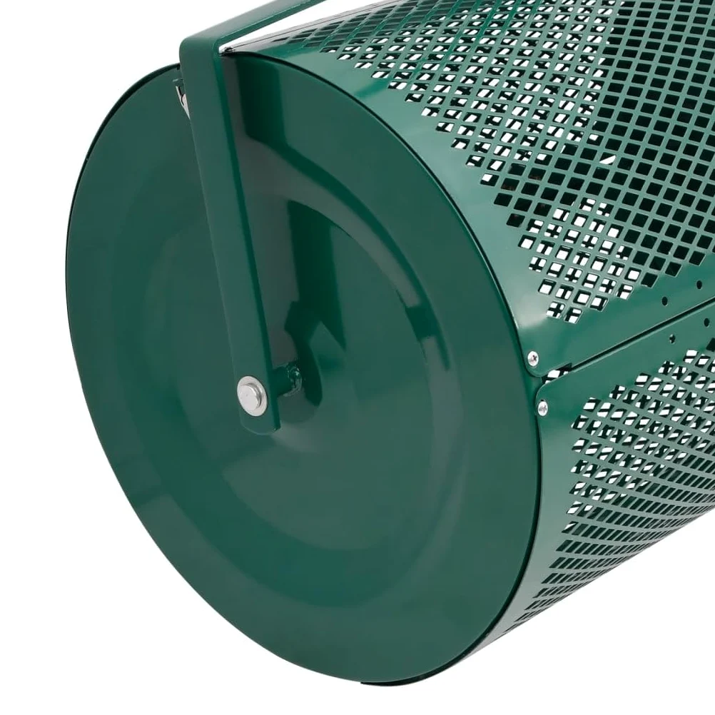 Esparcidor de compost 75L verde acero
