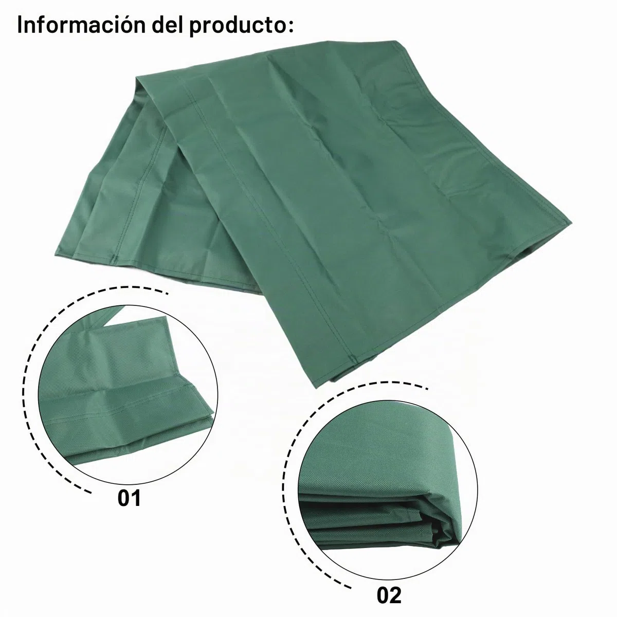 Funda de repuesto para columpio de jardín, protector de asiento plegable de tela Oxford 600D, funda de asiento de columpio de tela para columpios, 115 x 48 x 48 cm, repuesto para columpios de