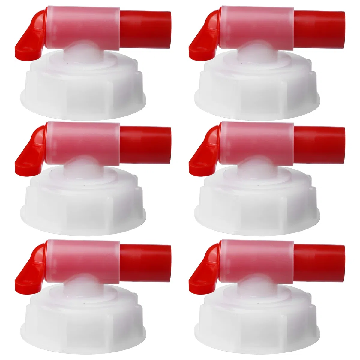 6 grifos dosificadores DIN61MM, grifo dosificador/grifo para bidón de 15 – 60 litros, grifo de drenaje o boquilla para una práctica ayuda de dosificación, bidón DIN 61 rosca bidón