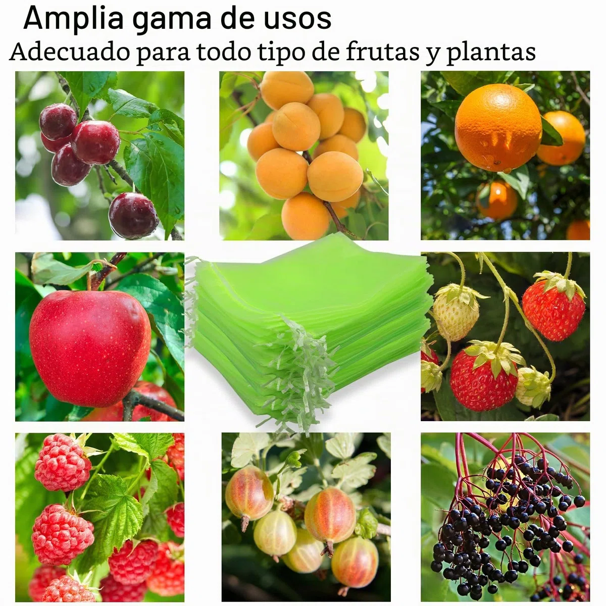 100 Piezas Bolsas Protectoras para Uvas, 20 x 30 cm Bolsa de Protección de Frutas, Bolsa de Organza con Cordón, para Proteger contra Pájaros, Avispas y Otros Insectos (Verde Claro)